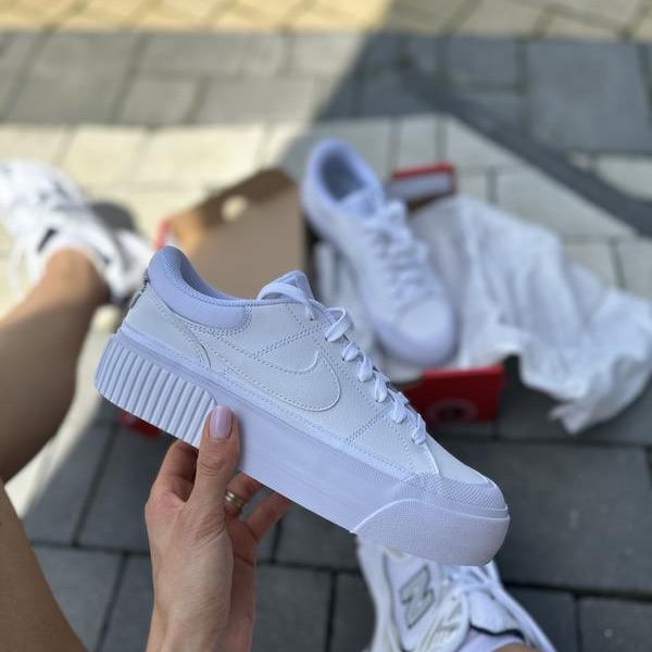 Brand New Nike Court Legacy Lift White Womens Shoes Dm7590101